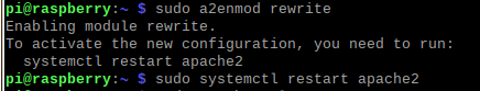 enable rewrite module apache